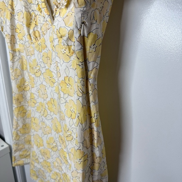 Rixo Kayla Floral Yellow Dress - RTR - Cotton - US 10 Large - Picture 9 of 16